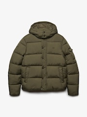 Superdry Olive Green Premium Ripstop Puffer Jacket - Image 7 of 7