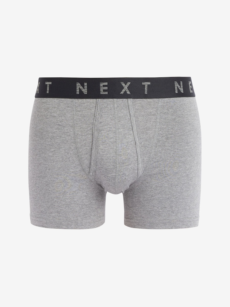 Blue/Grey Modal Signature A-Front Boxers 4 Pack - Image 2 of 6
