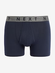 Blue/Grey Modal Signature A-Front Boxers 4 Pack - Image 4 of 6
