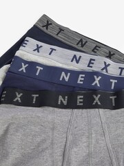 Blue/Grey Modal Signature A-Front Boxers 4 Pack - Image 6 of 6