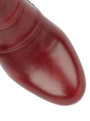 Lotus Red Leather Ankle Boots - Image 4 of 4