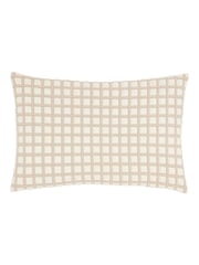 Furn Natural Softie Grid Quilted Fibre Filled Cushion - Image 2 of 4