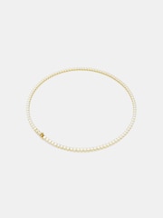 Swarovski Gold Tone Matrix Tennis Necklace - Image 4 of 6