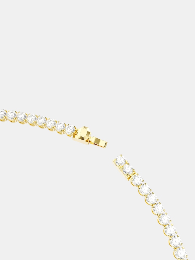 Swarovski Gold Tone Matrix Tennis Necklace - Image 6 of 6 Swarovski Gold Tone Matrix Tennis Necklace - Image 6 of 6