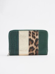 Green Spliced Midi Zip Purse - Image 2 of 5