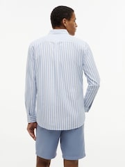 Tommy Hilfiger Blue Regular Fit Stripe Oxford Shirt - Image 2 of 7
