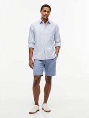 Tommy Hilfiger Blue Regular Fit Stripe Oxford Shirt - Image 5 of 7