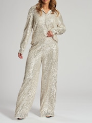 Finding Friday Silver Sequin Shirt - Image 3 of 4