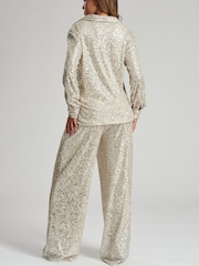 Finding Friday Silver Sequin Shirt - Image 4 of 4