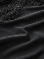 Lipsy Black Lace Capped Sleeve Bodysuit - Image 4 of 4