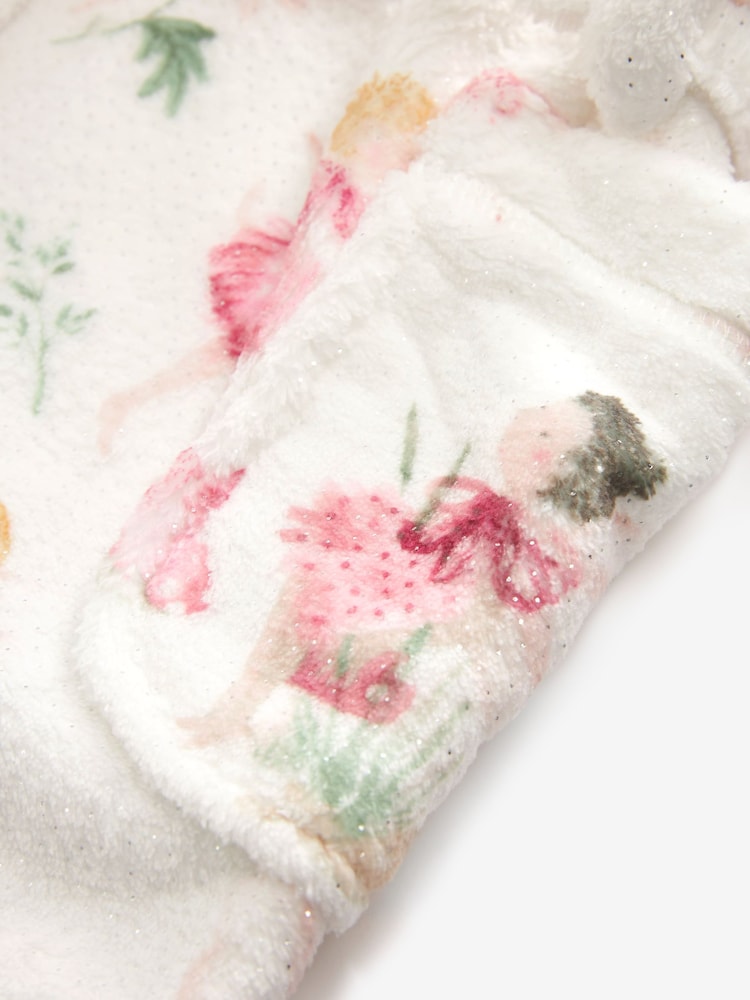 Pink/Cream Cosy Fairy Print Dressing Gown (9mths-8yrs) - Image 6 of 6 Pink/Cream Cosy Fairy Print Dressing Gown (9mths-8yrs) - Image 6 of 6