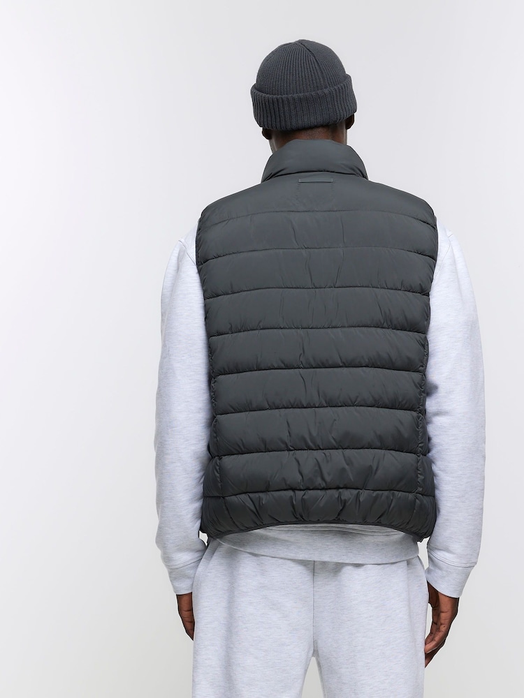 River Island Green Gilet - Image 2 of 5 River Island Green Gilet - Image 2 of 5