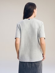 Grey Heavyweight Short Sleeve Crew Neck T-Shirt - Image 3 of 9