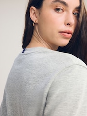 Grey Heavyweight Short Sleeve Crew Neck T-Shirt - Image 4 of 9