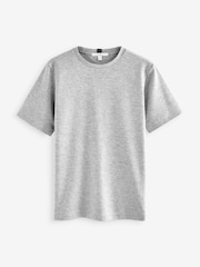 Grey Heavyweight Short Sleeve Crew Neck T-Shirt - Image 8 of 9