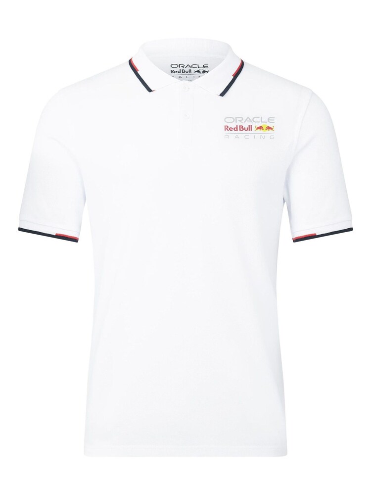 Fanatics Unisex Oracle Red Bull Racing Core 100% Cotton White Polo Shirt - Image 2 of 3