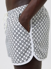 Bjorn Borg Borg Black Retro Swim Shorts - Image 3 of 6