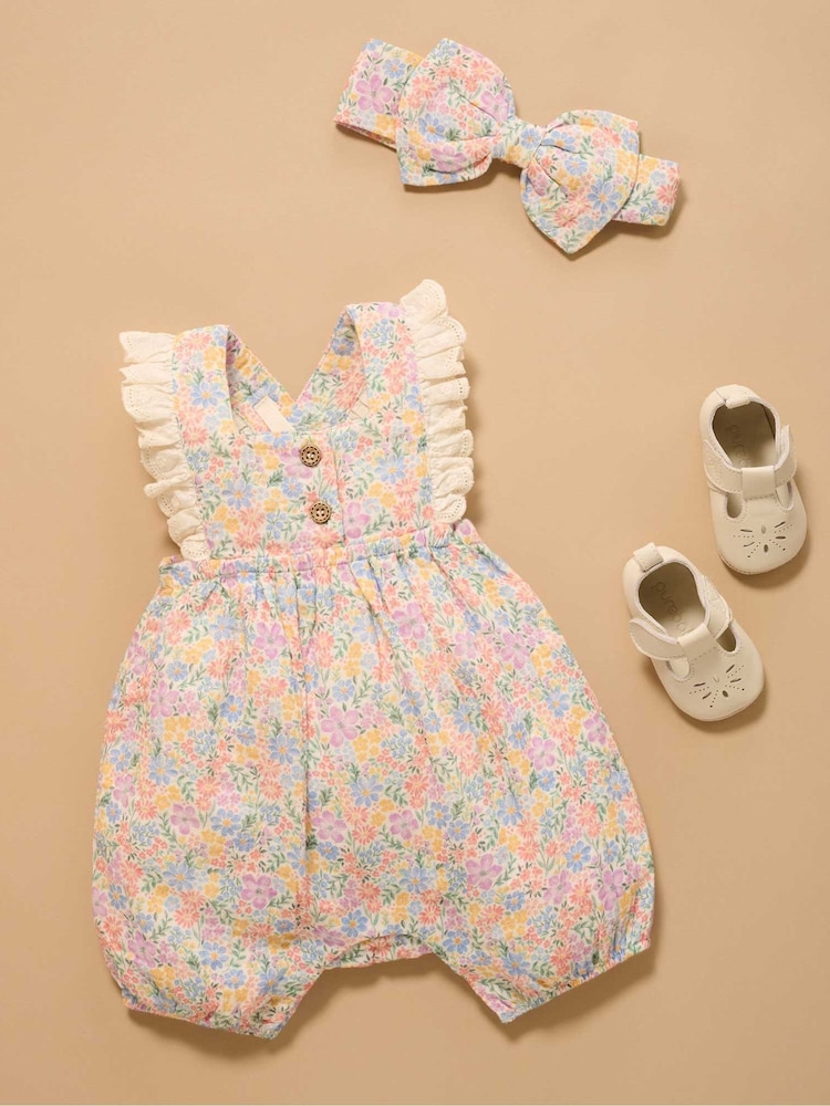 Purebaby Floral Romper - Imagen 1 de 5