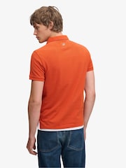 Superdry Orange Classic Pique Polo Shirt - Image 2 of 5