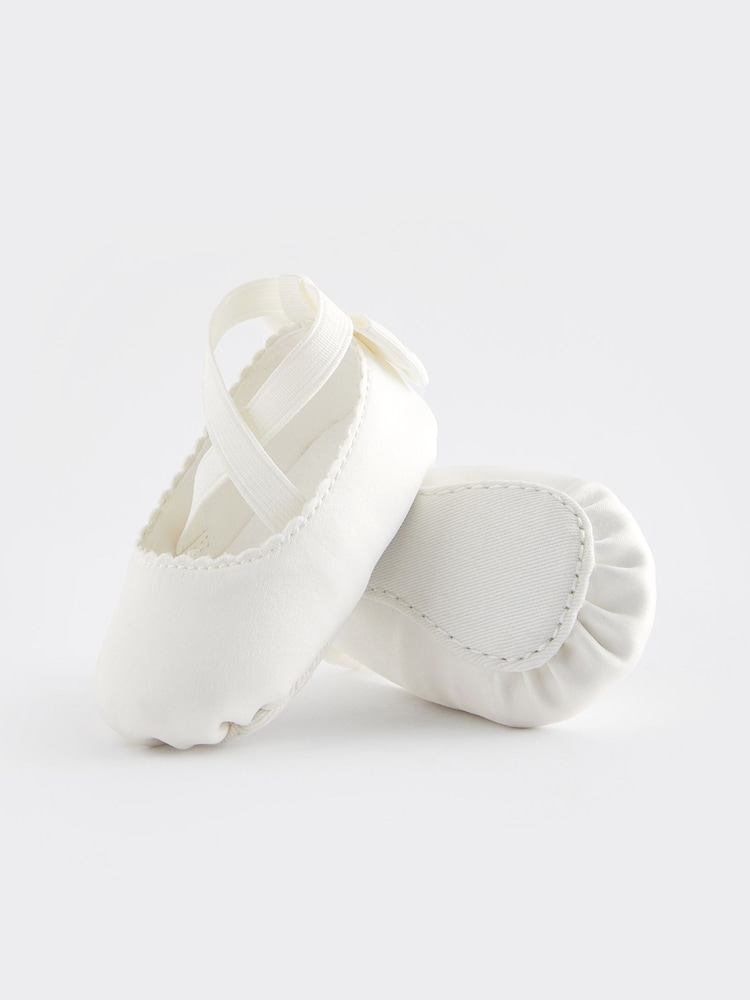 White Ballet Baby Shoes (0-24mths) - Image 5 of 5