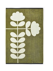 Toalla de algodón 100 % con diseño de tallos en color musgo de Orla Kiely - Imagen 5 de 6