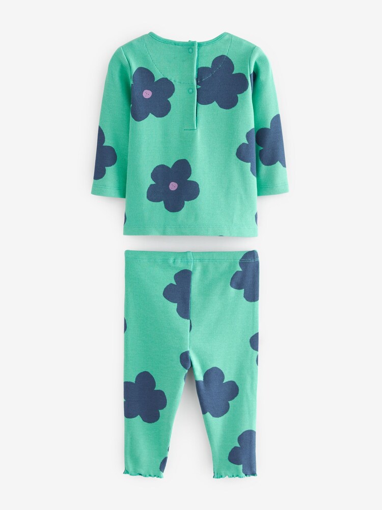 Multi 6 Piece Baby T-Shirts and Leggings Set - Image 4 of 5