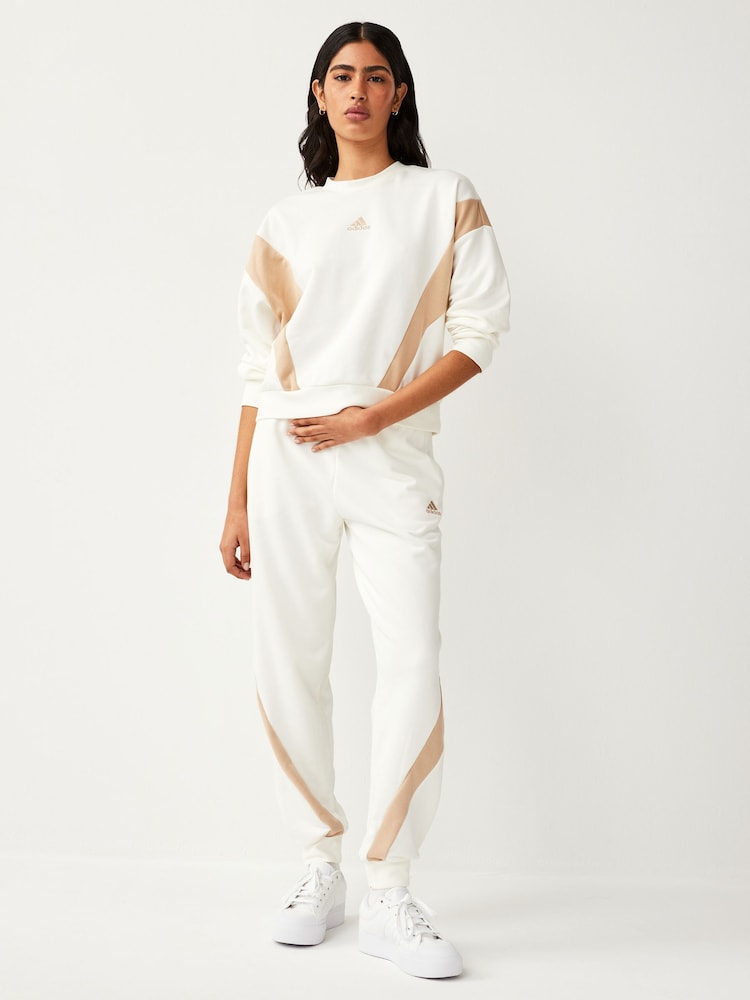 adidas White Laziday Tracksuit - Image 3 of 9