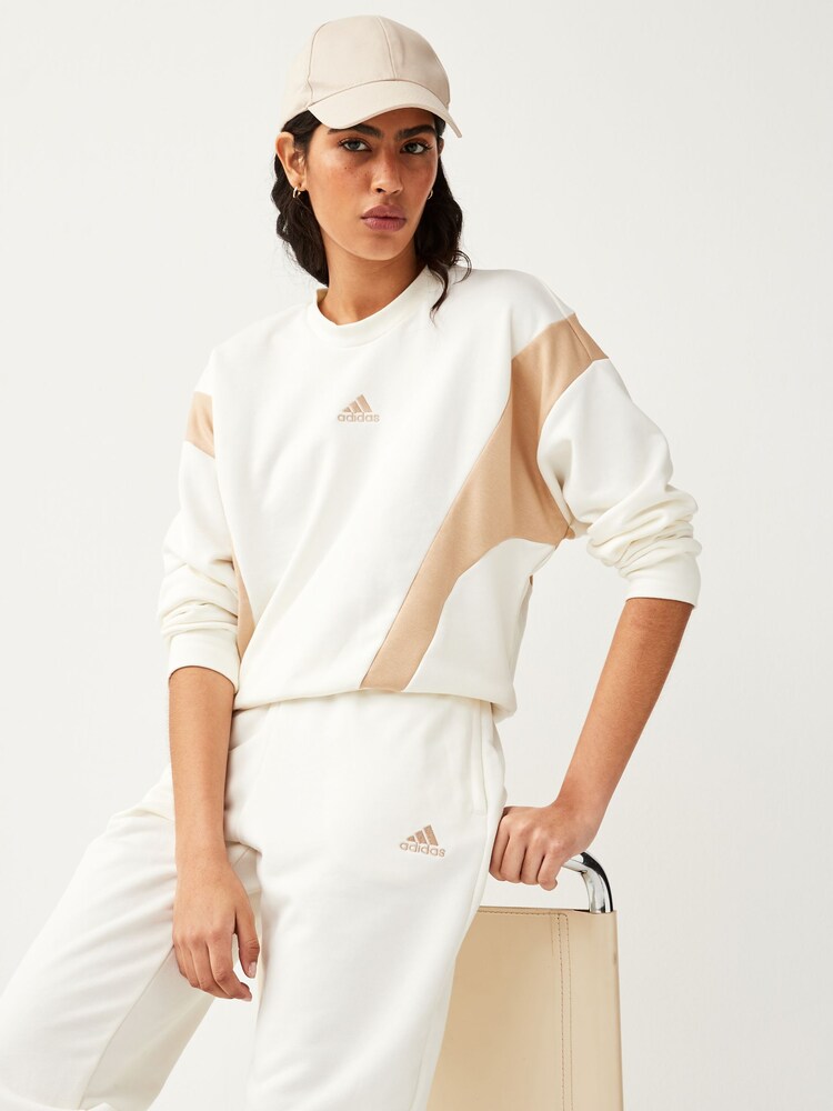 adidas White Laziday Tracksuit - Image 5 of 9