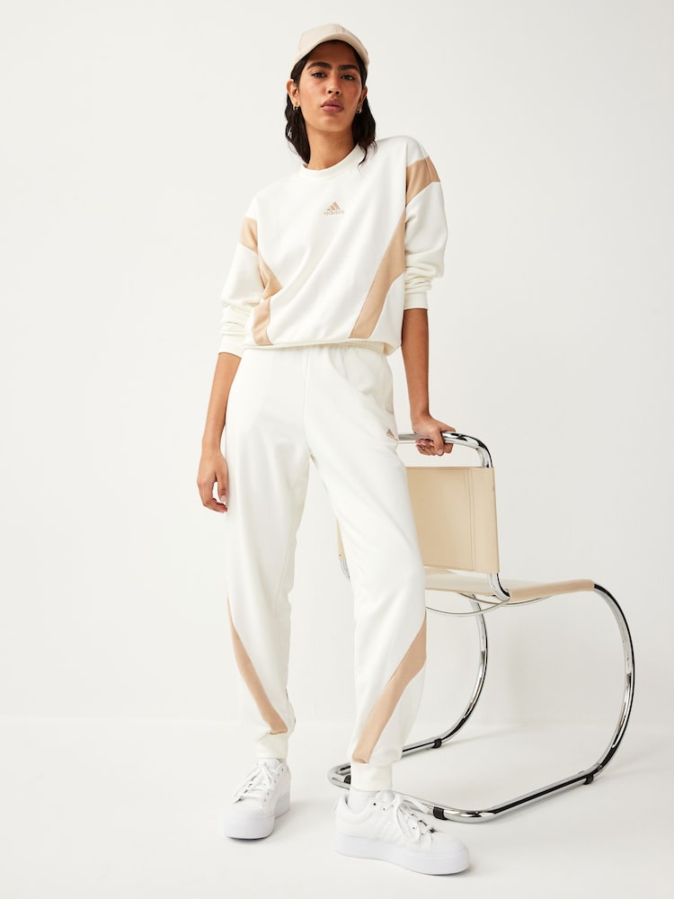 adidas White Laziday Tracksuit - Image 6 of 9