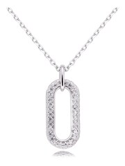 Beaverbrooks Sterling Silver Cubic Zirconia Paperchain Necklace - Image 1 of 3