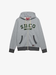 Superdry Light Grey SD&Co. Zip Through Hoodie - Image 5 of 6