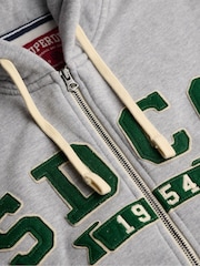 Superdry Light Grey SD&Co. Zip Through Hoodie - Image 6 of 6