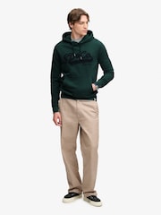 Superdry Green SD&Co Washed Embroidered Relaxed Hoodie - Image 3 of 7