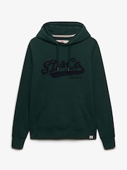 Superdry Green SD&Co Washed Embroidered Relaxed Hoodie - Image 6 of 7