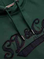 Superdry Green SD&Co Washed Embroidered Relaxed Hoodie - Image 7 of 7