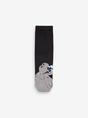 Black Animal Food Cotton Rich Socks 7 Pack - Image 2 of 8
