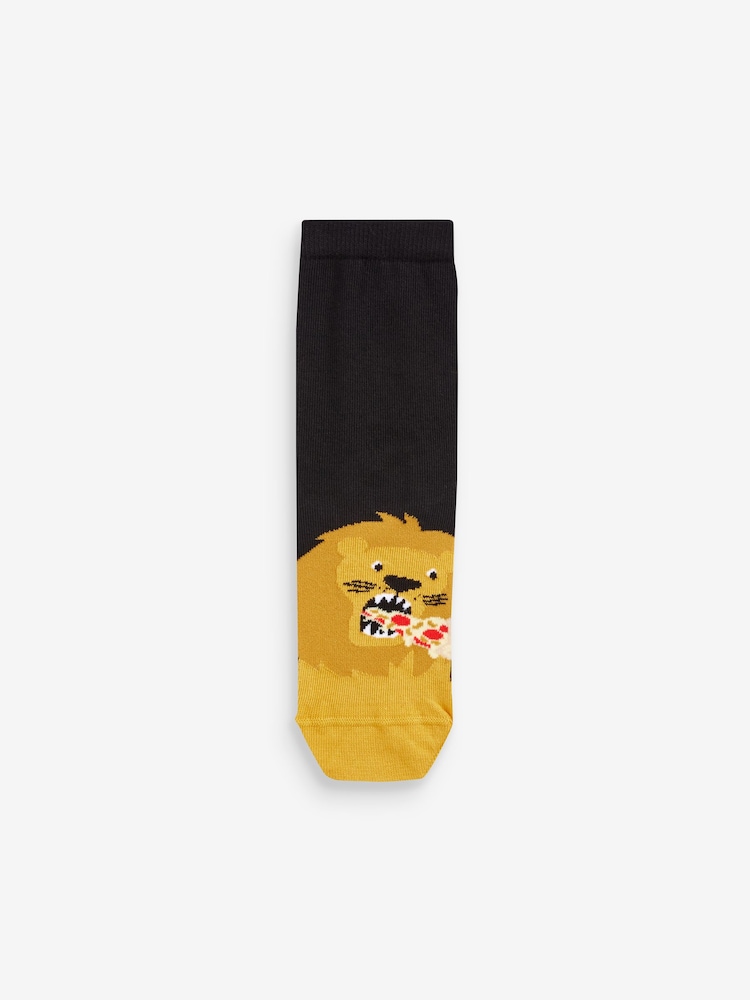 Nourriture Animal noire - Paquet de chaussettes en coton riche 7 - Image 5 of 8