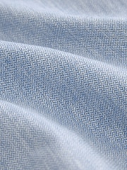 Blue Textured Linen Blazer - Image 7 of 7