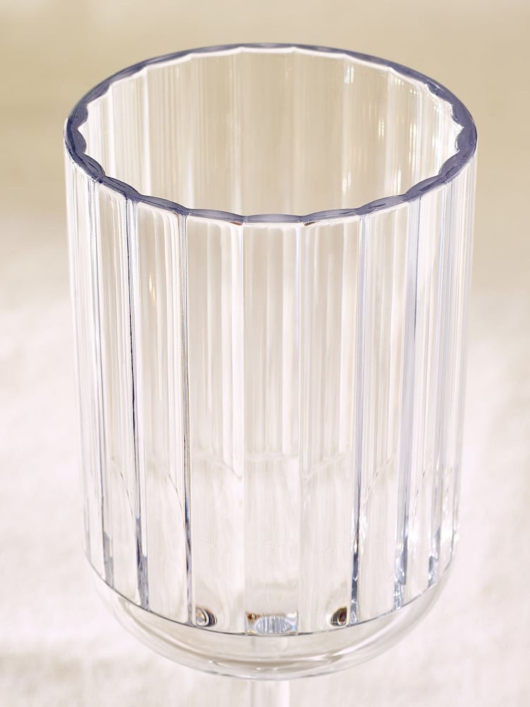 Clear Hollis Plastic Picnic Drinkware Set of 4 Wine Glasses - Image 2 of 5