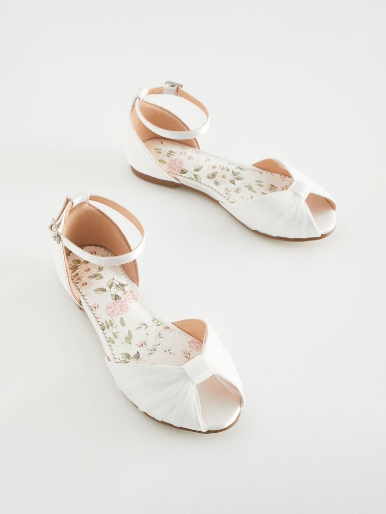 Ivory White Bridesmaid Occasion Shoes - Image 1 of 5