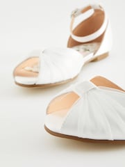 Ivory White Bridesmaid Occasion Shoes - Image 4 of 5