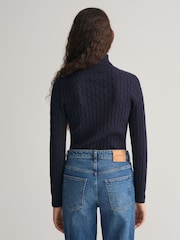Abendblau - GANT Stretch-Baumwoll-Rollkragenpullover - Bild 2 von 6