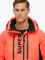 Superdry Orange Ultimate Freestyle Ski Jacket - Image 3 of 7