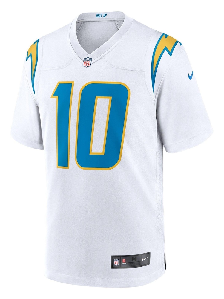 Nike White NFL Los Angeles Chargers Game Road Jersey - Justin Herbert - Image 2 of 3