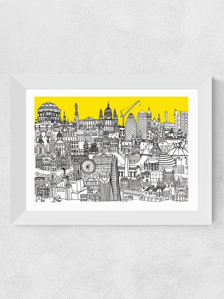 East End Prints White London Jungle Framed Print - Image 4 of 4