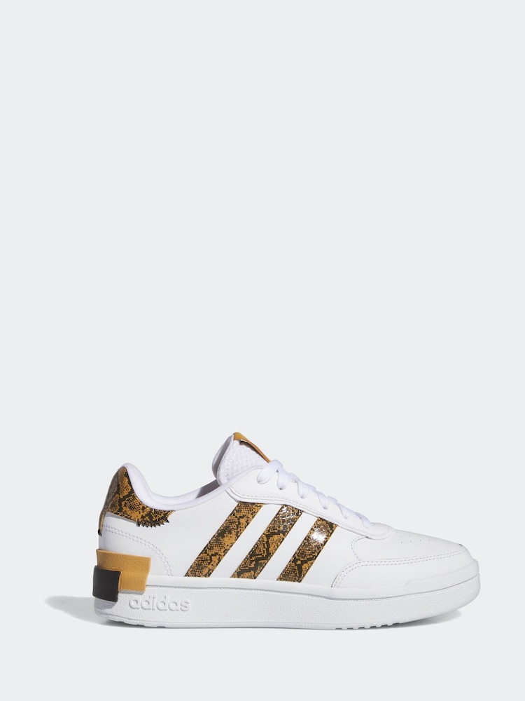 adidas Golden White Adult Sportswear Postmove Trainers - Image 8 of 8