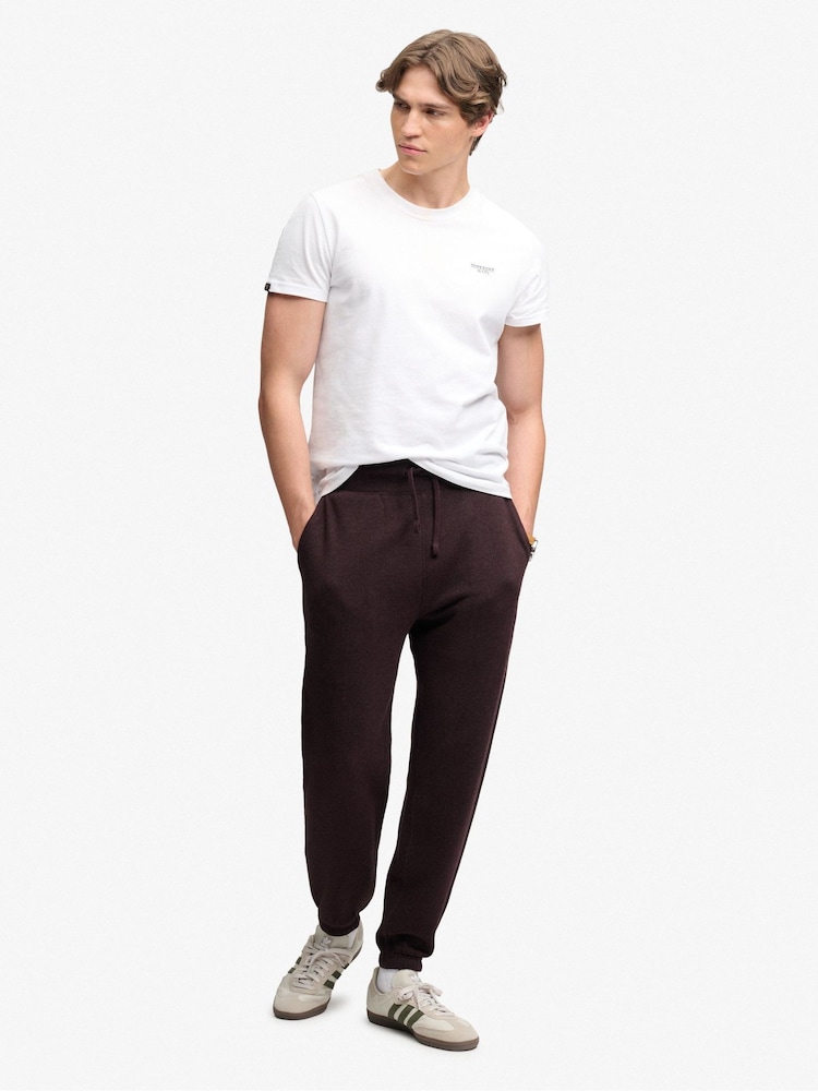 Superdry Red Essential Company Logo Joggers - Image 2 of 7 Superdry Red Essential Company Logo Joggers - Image 2 of 7