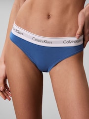 Calvin Klein Blue Brief Icon Cotton Modal Knickers - Image 4 of 6