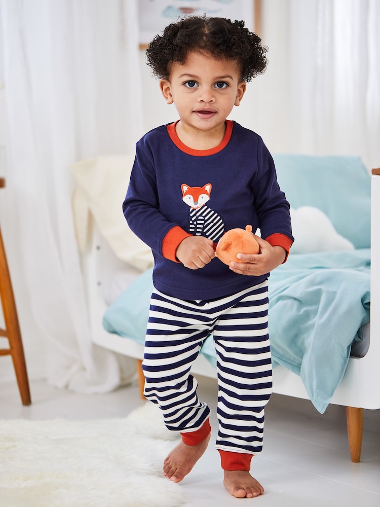Pijama de punto con estampado de zorro de JoJo Maman Bébé - Imagen 1 de 6 Pijama de punto con estampado de zorro de JoJo Maman Bébé - Imagen 1 de 6