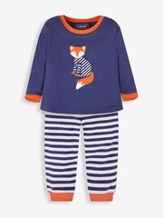 Pijama de punto con estampado de zorro de JoJo Maman Bébé - Imagen 3 de 6